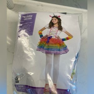 Rainbow unicorn costume 4-6